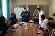 تجلیل از کارکنان و پرسنلی که در کسب درجه یک اعتبار بخشی بیمارستان نقش داشتند.